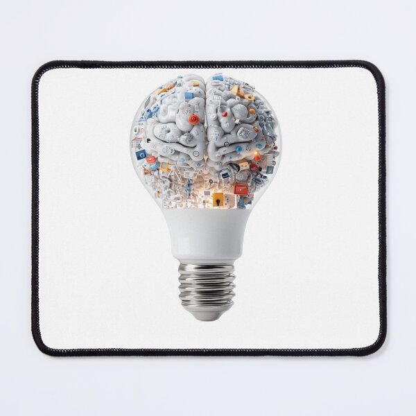 Item preview, Digital Brain Inside Lightbulb designed and sold by CHILDRENSJOY.