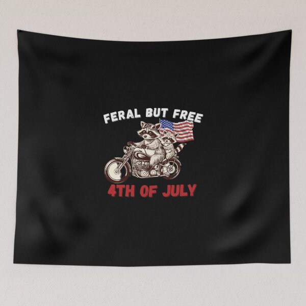 Item preview, Feral But Free 4th of July designed and sold by Naitsebas.