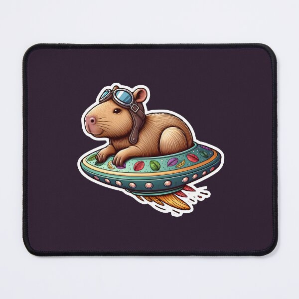 Item preview, UFO Kawaii Capybara designed and sold by ArtistEmbrace.