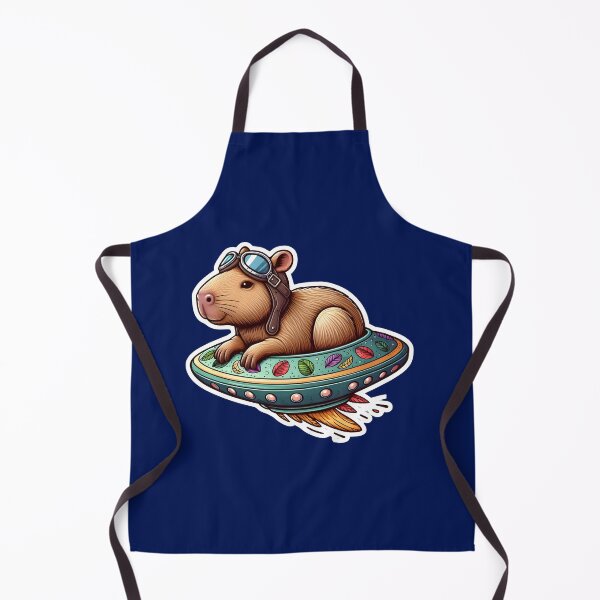 Item preview, UFO Kawaii Capybara designed and sold by ArtistEmbrace.
