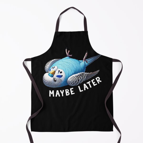 Item preview, Funny Blue Budgerigar Maybe Later Cute Parrot Lover Birding designed and sold by Kimberley King Art King Art.