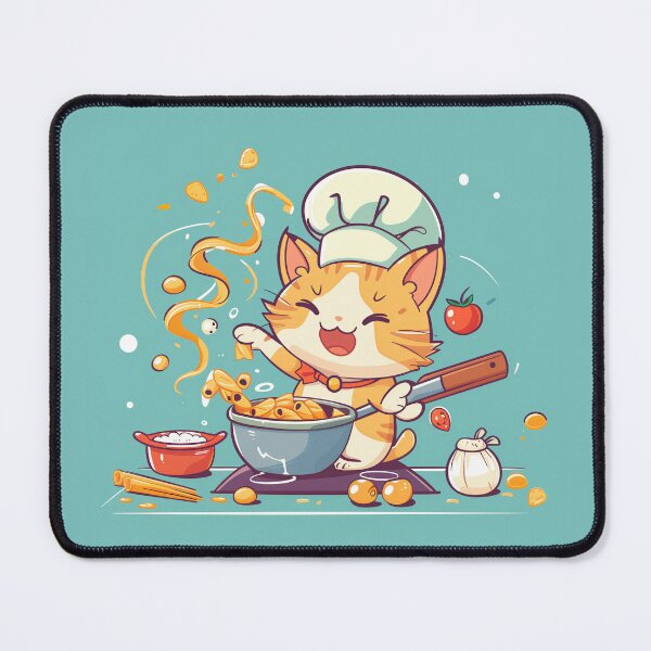 Item preview, Whimisical Cooking Cat designed and sold by Line-Creations.
