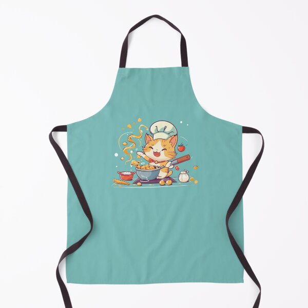 Item preview, Whimisical Cooking Cat designed and sold by Line-Creations.