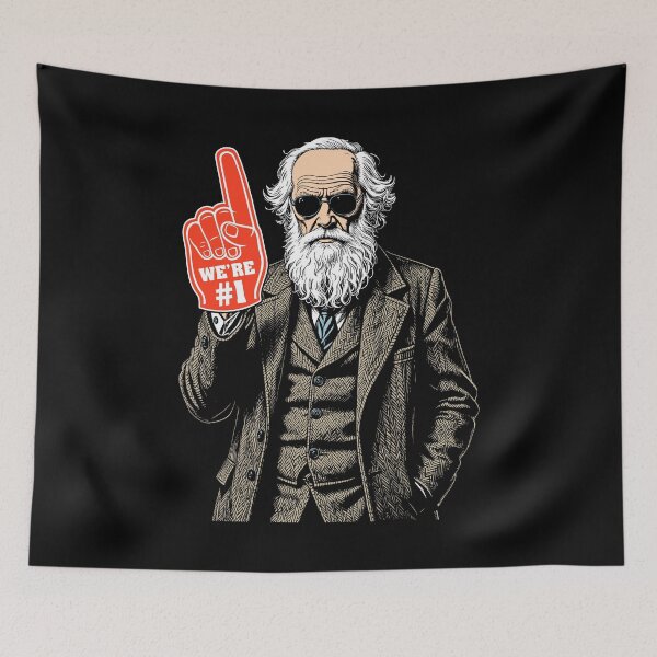 Item preview, Funny Charles Darwin Foam Finger Number One In Evolution designed and sold by GrandeDuc.