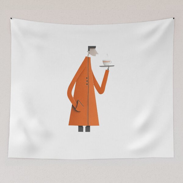 Item preview, Elegant Figure with Coffee Cup designed and sold by CHILDRENSJOY.