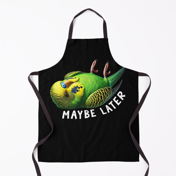 Item preview, Funny Green Budgerigar Maybe Later Cute Parrot Lover Birding designed and sold by Kimberley King Art King Art.