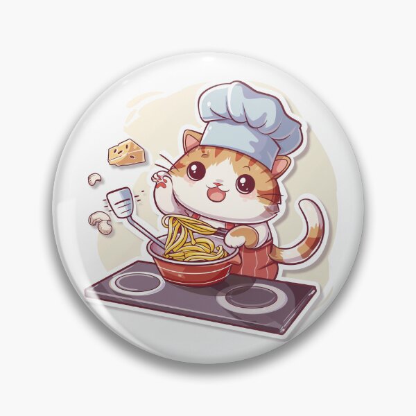 Item preview, Whimsical Cooking Cat Nr. 2 designed and sold by Line-Creations.