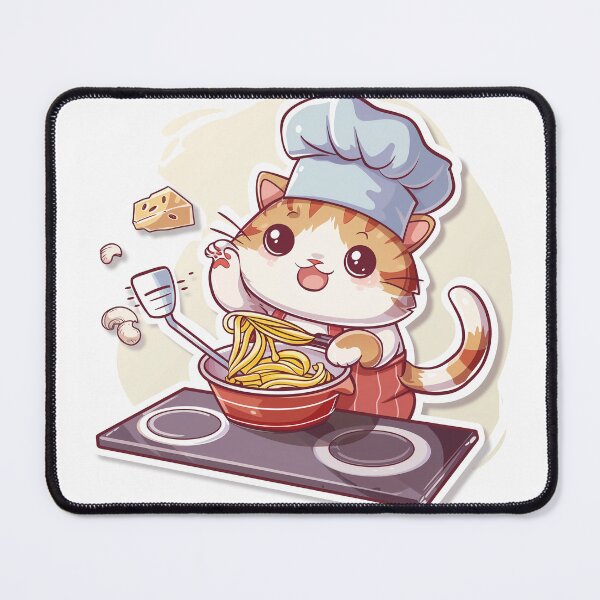 Item preview, Whimsical Cooking Cat Nr. 2 designed and sold by Line-Creations.