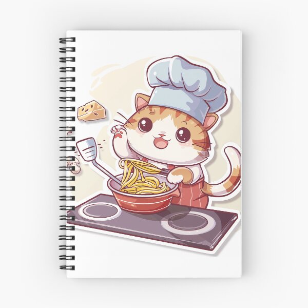 Item preview, Whimsical Cooking Cat Nr. 2 designed and sold by Line-Creations.