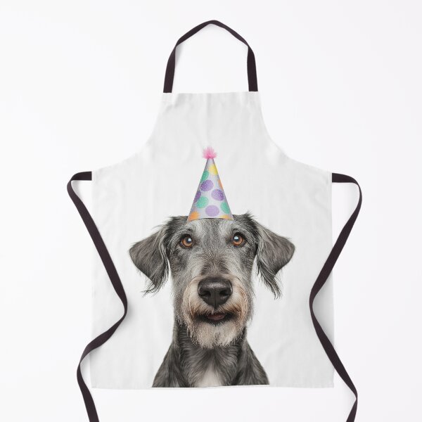 Item preview, Cute Irish Wolfhound dog with Party Hat Birthday Celebration designed and sold by LazyOwlStore.
