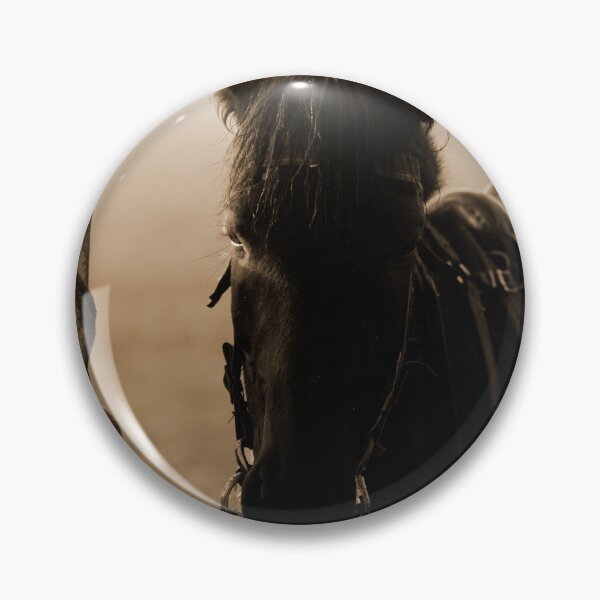 Item preview, horse waiting in fog in sepia designed and sold by FotoMahieu.