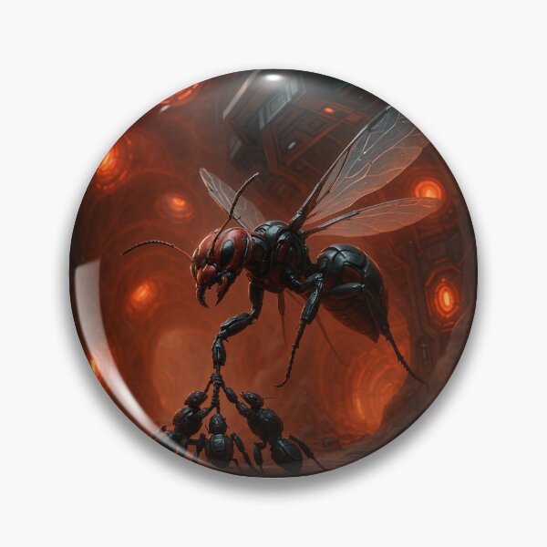 Item preview, “Fall of the Fire Ant Queen – Sci-Fi Insect Royalty” designed and sold by SommanasShop.
