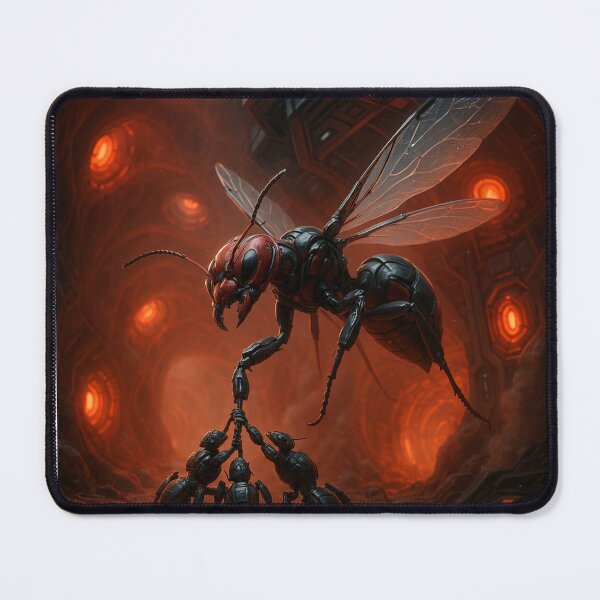 Item preview, “Fall of the Fire Ant Queen – Sci-Fi Insect Royalty” designed and sold by SommanasShop.