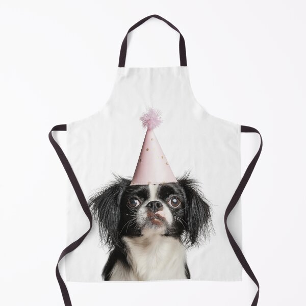 Item preview, Cute Japanese Chin dog with Party Hat Birthday Celebration designed and sold by LazyOwlStore.