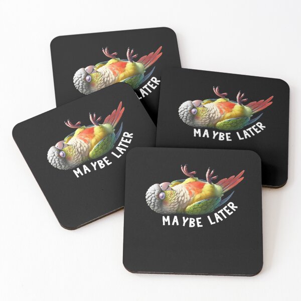 Item preview, Funny Pineapple Green Cheeked Conure Maybe Later Cute Parrot Lover Birding designed and sold by Kimberley King Art  King Art.