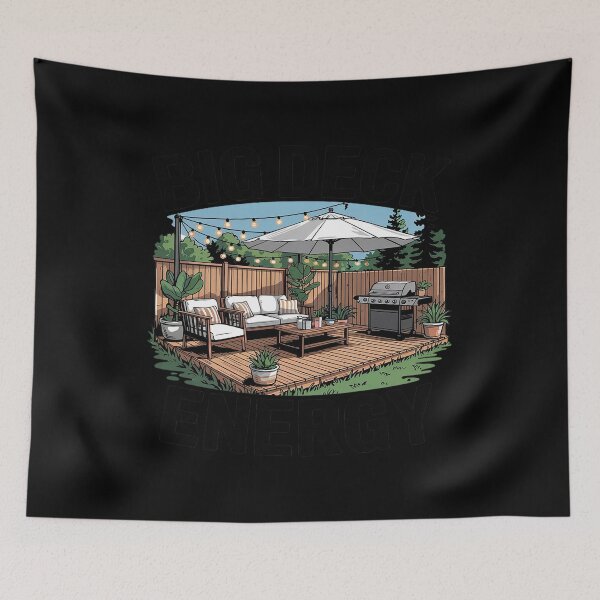 Item preview, Patio Big Deck Energy Grilling Outdoorsy Meat BBQ Smoker designed and sold by splindoershop.