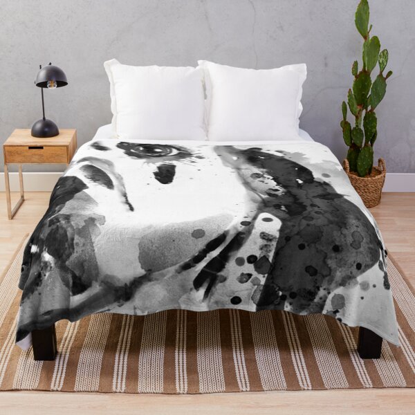 Item preview, Dalmatian Face – Black and White Watercolor designed and sold by caracatita75.