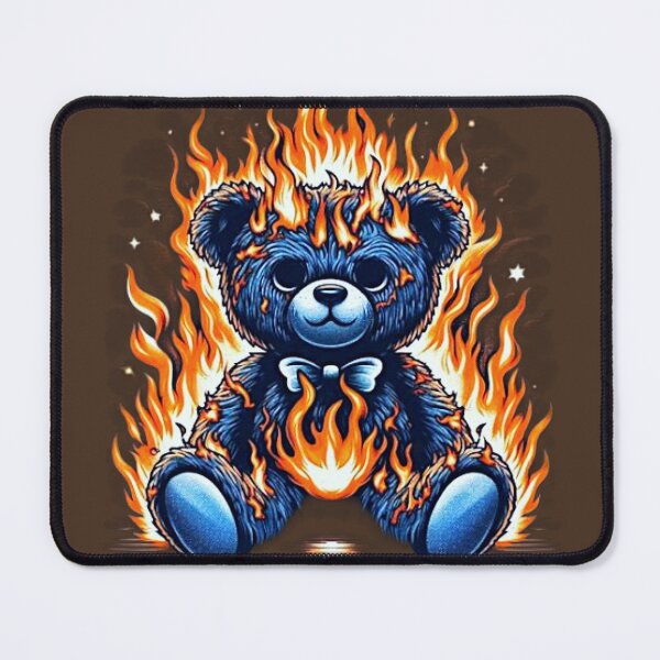 Item preview, Burning Fire Teddybear Spooky and Cute designed and sold by KTGim.