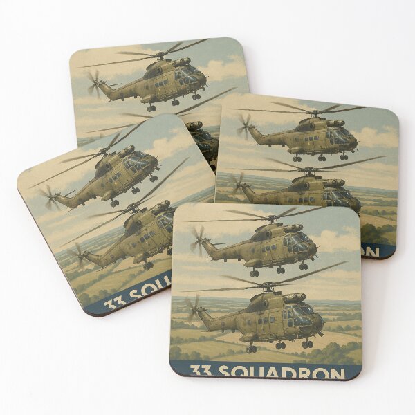 Item preview, 33 Squadron RAF Vintage Poster designed and sold by Airpower Art.