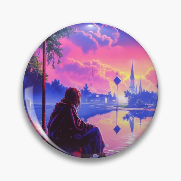 Item preview, Surreal Sad Nostalgic Lofi Anime Boy  designed and sold by V-Fantasy.