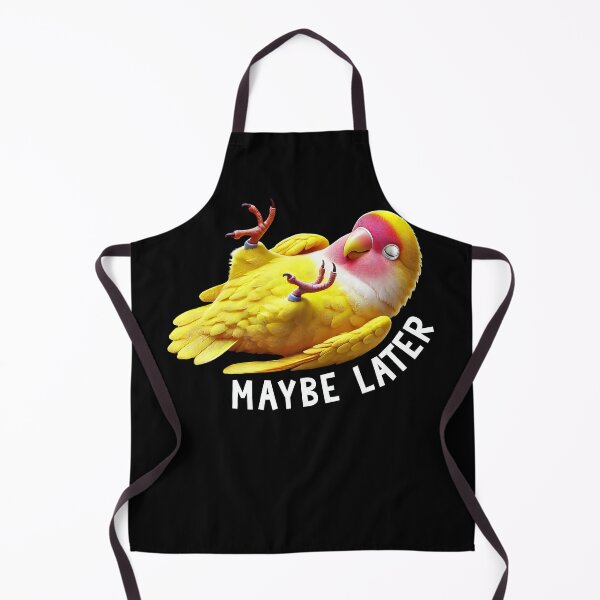 Item preview, Funny Rosy Faced Yellow Lovebird Maybe Later Cute Parrot Lover Birding designed and sold by Kimberley King Art  King Art.