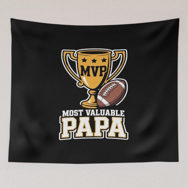 Item preview, Most Valuable Papa Football Lover Coach Player Father's Day designed and sold by MAKOPOKOShop.