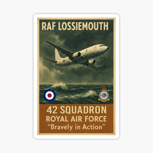 Item preview, 42 Squadron RAF Vintage Poster designed and sold by Airpower Art.