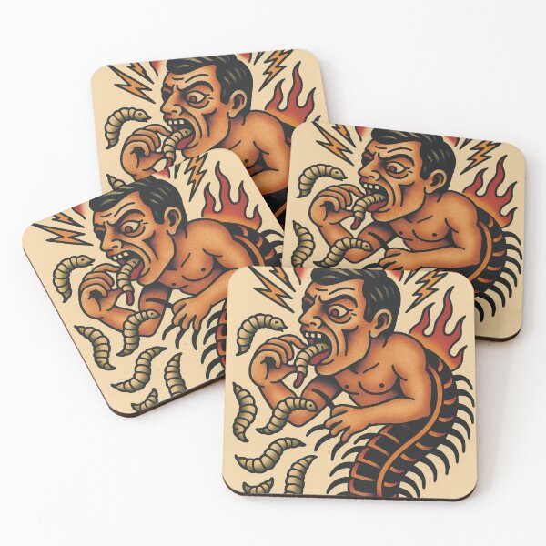 Item preview, Centipede man swallows fly larvae designed and sold by Marius Andrulevičius.
