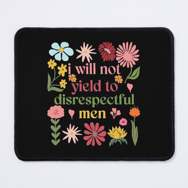 Item preview, AOC, I will not yield to disrespectful men, women empowerment, gender equality, inspiring women, feminism designed and sold by deristageagadir.