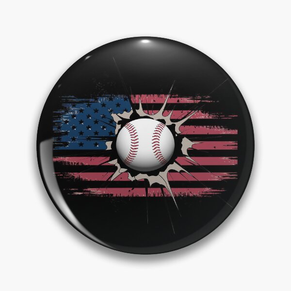 Aperçu de l'œuvre Baseball patriotique 4 juillet USA Drapeau américain créée et vendue par splindoershop.