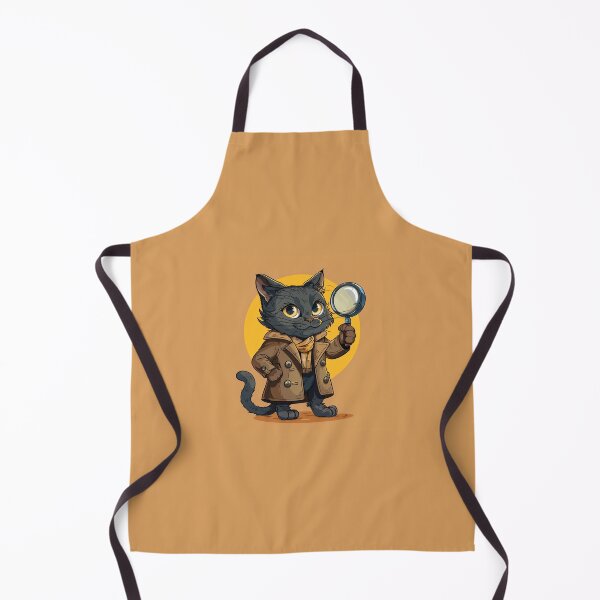 Item preview, Funny Detective Cat with Magnifying Glass Nr. 4 designed and sold by Line-Creations.