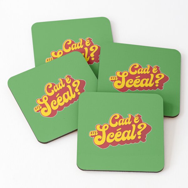 Item preview, Cad é an scéal? What's the story? as Gaeilge - Red & Yellow designed and sold by unrealindeed.