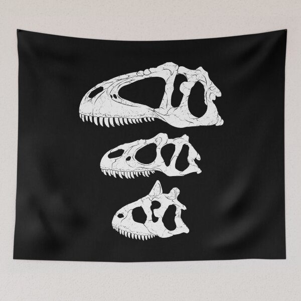 Item preview, Giganotosaurus Allosaurus Carnotaurus Fossil designed and sold by NicGrayGraphic.