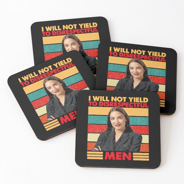 Item preview, I Will Not Yield To Disrespectful Men Anti Trump, Retro Vintage AOC 2028 designed and sold by deristageagadir.