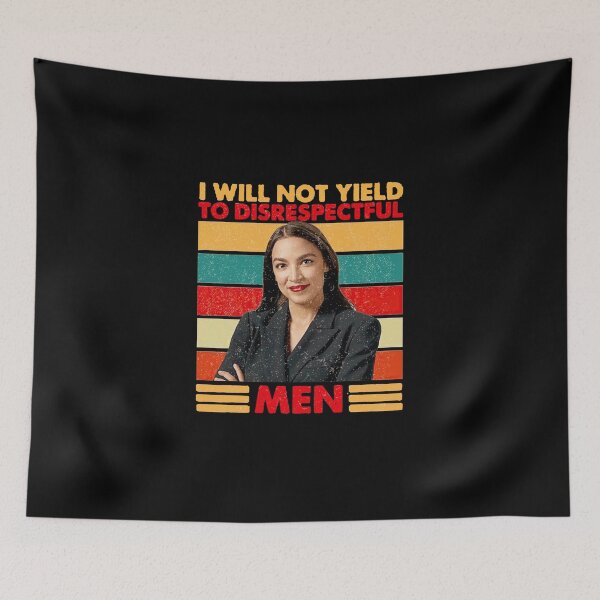 Item preview, I Will Not Yield To Disrespectful Men Anti Trump, Retro Vintage AOC 2028 designed and sold by deristageagadir.