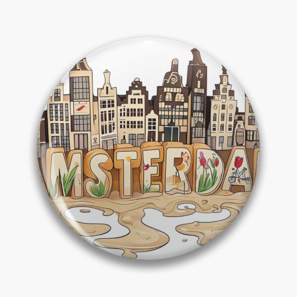 Item preview, AMSTERDAM Gouda Maze Town Travel, Aestetic, Trendy,Reloaded, Viral Drop 2025 designed and sold by Imaginarium of Chaos falcon88 .