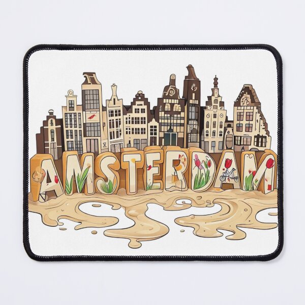 Item preview, AMSTERDAM Gouda Maze Town Travel, Aestetic, Trendy,Reloaded, Viral Drop 2025 designed and sold by Imaginarium of Chaos falcon88 .