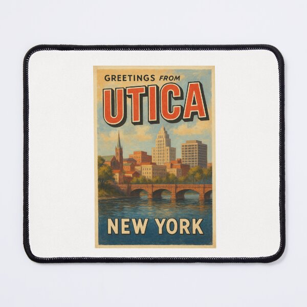 Item preview, Downtown Utica New York Cityscape designed and sold by Places On Earth.