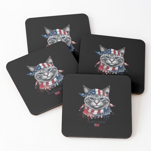Item preview, Patriotic Cat Lover Flag Day USA designed and sold by splindoershop.