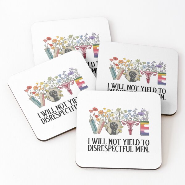 Item preview, I Will Not Yield to Disrespectful Men Floral, Feminist, Pro-American Rights designed and sold by deristageagadir.