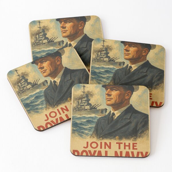 Item preview, Royal Navy Vintage Poster designed and sold by Airpower Art.