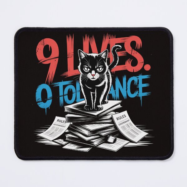 Item preview, I Will Not Yield To Disrespectful Men – 9 Lives 0 Tolerance Cat Shirt designed and sold by Slavicsoul.