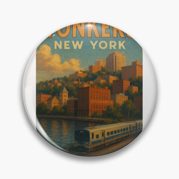 Item preview, Yonkers New York Train by the River designed and sold by Places On Earth.