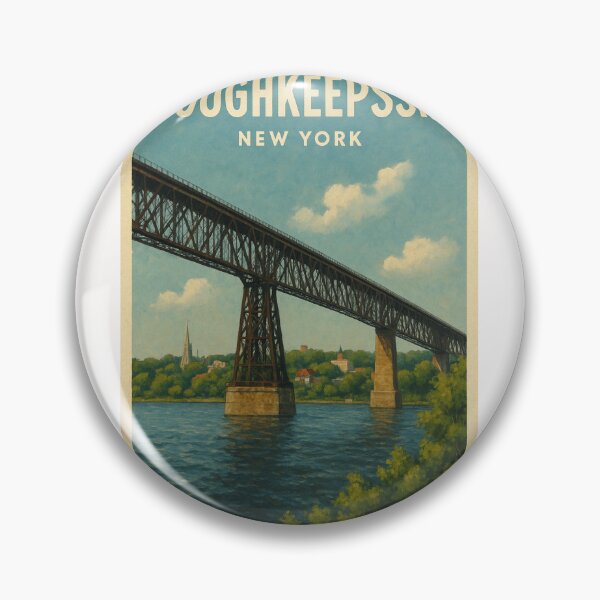 Item preview, Poughkeepsie Hudson River Rail Bridge designed and sold by Places On Earth.