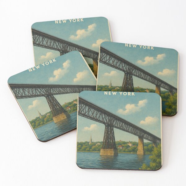 Item preview, Poughkeepsie Hudson River Rail Bridge designed and sold by Places On Earth.