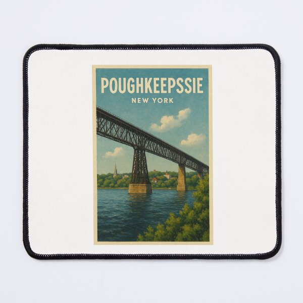 Item preview, Poughkeepsie Hudson River Rail Bridge designed and sold by Places On Earth.