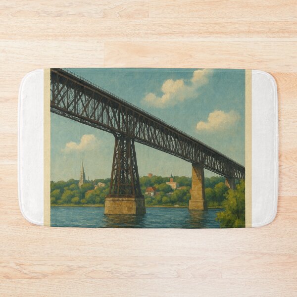 Item preview, Poughkeepsie Hudson River Rail Bridge designed and sold by Places On Earth.