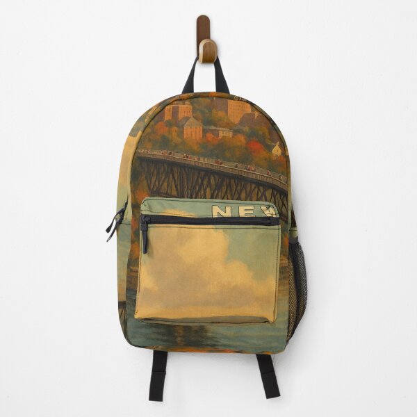 Item preview, Poughkeepsie Autumn Skyline and Walkway designed and sold by Places On Earth.