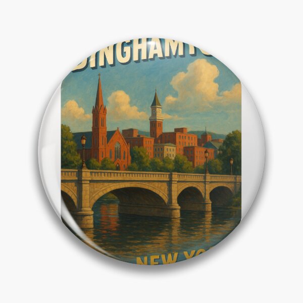 Item preview, Binghamton New York Historic Downtown View designed and sold by Places On Earth.
