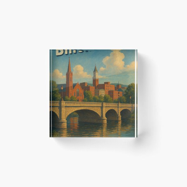 Item preview, Binghamton New York Historic Downtown View designed and sold by Places On Earth.